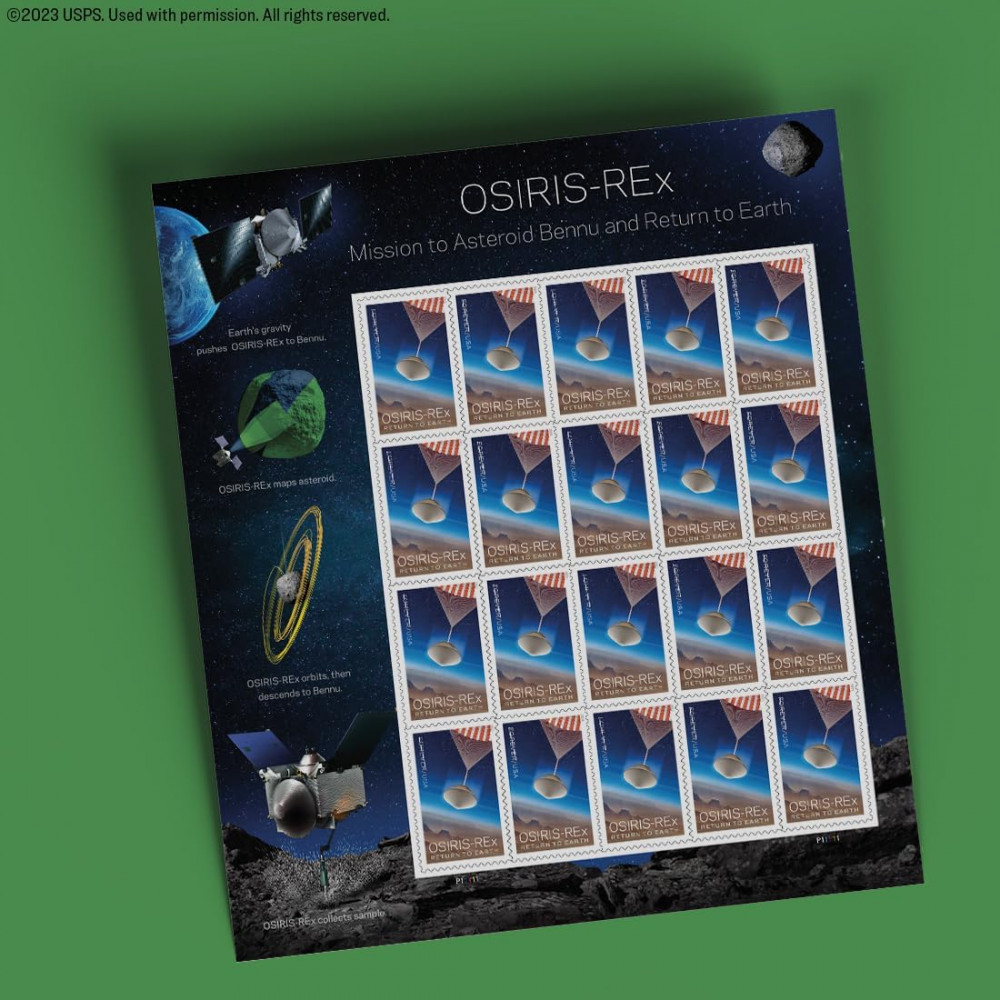 2023 Osiris-REx Mission to Asteroid Bennu and Return to Earth Forever Postage Stamps