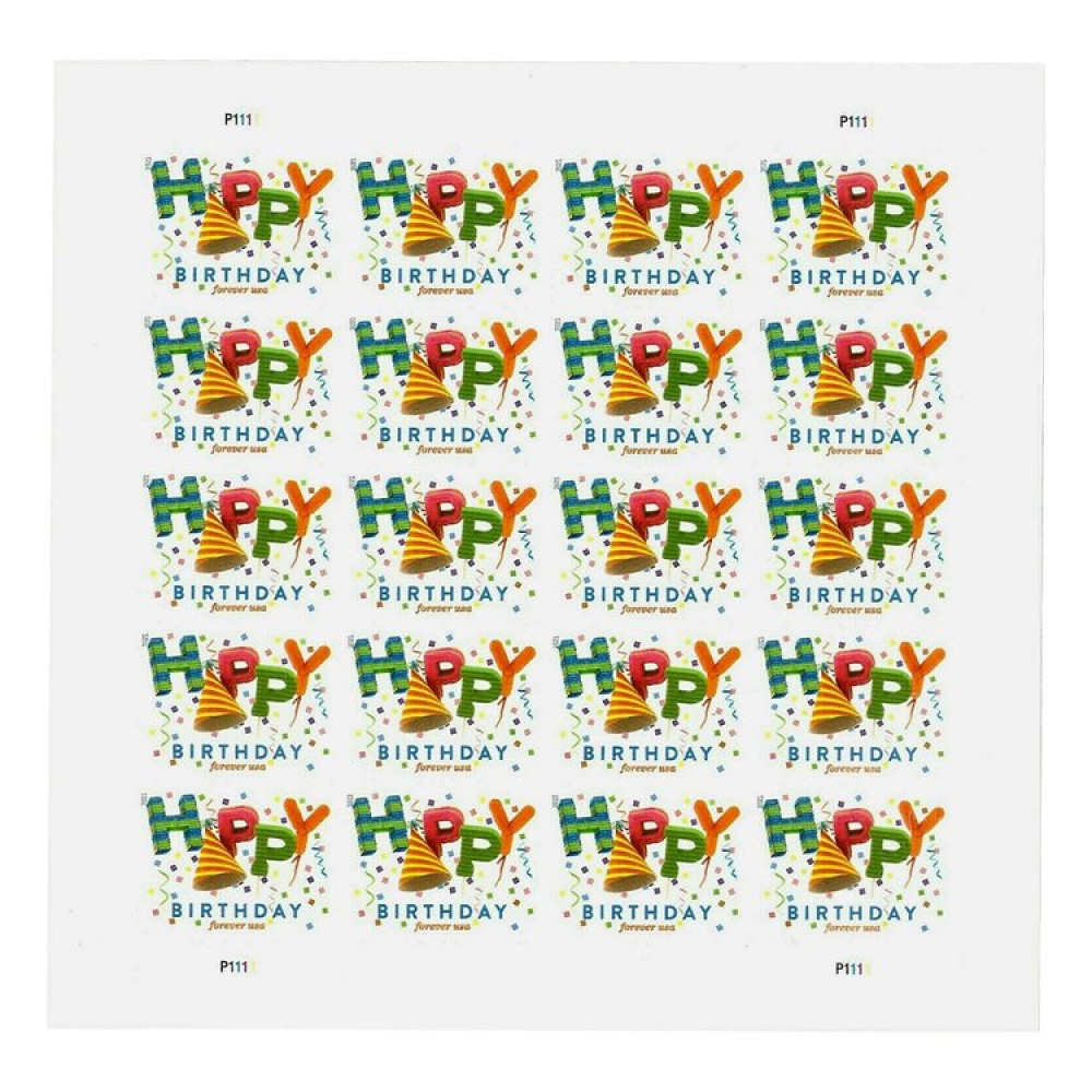 (2021) USPS Happy Birthday Forever Stamps